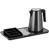 Royal Catering RC-HKS03 bollitore elettrico Stazione per la preparazione di tè e caffè 1,2 L 1400 W Acciaio inossidabile nero Stazione di caffè Stazione da tè