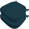 DOGACA Set 4/2 Cuscini Sedia da Cucina/Cuscini di Seduta, 40x38 43x40 43x42cm (3/5/8CM Spessore) Confortevole Cuscini Coprisedia da Cucina,con Lacci Imbottito,Lavabili(4,2pcs:40x38x5cm)