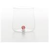 Zafferano Bilia Candy Tumbler Set di 4 bicchieri con una sfera colorata interna, bicchieri per acqua da 440 ml, 4 colori, lavabili in lavastoviglie, colore: rosso