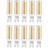 Generic Lampadine Led G9 Luce Naturale 4000k 10w Equivalenti 100w Senza Sfarfallio Per Lampadari Lampadari Cristallo Faretti Plafoniere Specchi Lampade Tavolo(4000k natural white,G9 10W 10pack)