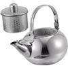 LOPUNER Bollitore per Tè in Acciaio Inox con Filtro, Grande Capacità e Design Elegante, per Casa e Ufficio, Resistente e Facile da Pulire