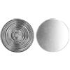 Nikou Set di 12 anelli rotondi in acciaio inox per mousse, torte, biscotti fondente, strumenti da forno, anello per torte, tagliapasta per mousse, diametro 4 cm