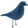 Luqeeg Simpatico Ornamento a Forma di Uccello Blu, Statua Decorativa Moderna per Soggiorno, Ufficio con Robusta Resina Sintetica, Occhi Realistici e Design Elegante, Regali per gli