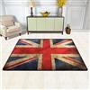 YINGD Tappeto per soggiorno Union Jack in flanella morbido, antiscivolo, lavabile, per camera da letto, dimensioni: 60 x 90 cm
