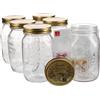 Bormioli Rocco Quattro Stagioni Vasetto 100 Cl Set 6 Pz Con Ricettario Ideario