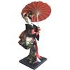 JISADER Bambola kimono geisha giapponese, 10 pollici, statuetta da collezione geisha asiatica regalo, statua kimono geisha per da tavolo per interni
