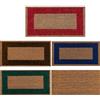 Generic Zerbino in cocco naturale. Premium con bordo antiscivolo per interni ed esterni (45 x 80 cm, Rouge)