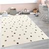 Paco Home Tappeto per bambini cameretta bambine bambini diversi motivi e dimensioni, Dimensione:Ø 120 cm tondo, Colore:Beige 3