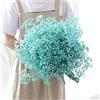 DBDJWHJ Fiore naturale fresco essiccato e conservato Gypsophila Decor Regalo di San Valentino Decorazione per la casa di nozze Respiro eterno Bouquet da sposa-Blu-100-110g