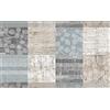 PELLECCHIA COLORI Tappeto Cucina Antiscivolo Lavabile | Made in Italy | Passatoia Antimacchia in PVC Interni ed Esterni Stampa Digitale Patchwork a Quadrotti | Tappeti Runner Lungo in Gomma (52 x 150)