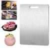 Knubbuf Katuchef Titanium Chopping Board, Katu Chef Pure Titanium Cutting Board, Double-Sided Food Grade Meat Cutting Boards, Knife-Friendly Surface Hygiene & Durability (S: 29 * 20cm/11.4 * 7.9in)