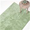 HOMESCAPES - Tappeto tuftato lavabile, 100% cotone in rilievo bandiera inglese - verde salvia - 90 x 150 cm - interno o bagno extra large