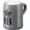 Hofbräuhaus München Boccale da birra da 0,25 l, originale con logo HB, brocca smaltata senza coperchio in stagno, 1000072 (0,25 l, logo HB)