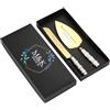 toyofmine Set di coltelli e paletta per torta nuziale Pearl