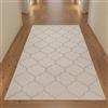 Teppich-Traum Tappeto per Camera da Letto | adatto agli allergici | motivo marocchino beige Dimensione 80x150 cm