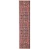 RugVista Khalifa Oriental Tappeto, 80 x 350 cm, Rosso | Orientali, Rettangolare, Pelo corto, Lavabile in lavatrice, Oeko-Tex 100, Soggiorno, Camera da letto, Cucina, Corridoio