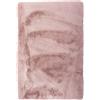 SaRani Tappeto Antiscivolo Pelliccia Tinta Unita Vari Colori Soggiorno Scendiletto (Rosa cipria, 40x60 cm)