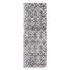 Carpeto Rugs Carpeto Tappeto con Frange Boho - Shaggy Stile Scandinavo - Motivo Etnico - Morbido e Soffice Pelo Alto 30 mm - Collezione AZTEC - Grigio - 70 x 250 cm