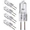 JZLBBC 5PCS Lampadina Alogena G6.35 100W 24V Lampada Alogena Perline Lente in Vetro Trasparente Capsula Lampade GY6.35 24V 50W 75W Lampadine Alogene 2 Pin Bianco Caldo 100W