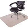 XXIUDEE Tappetini protettivi antiscivolo per pavimenti da scrivania, multiuso, per sedie da ufficio, gaming, rettangolari, per sedie da computer, rivestimento per pavimenti (160 x 140 cm, beige)