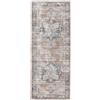 RugVista Dhabi Oriental, Tappeto, Orientali, 80 x 200 cm, Rettangolare, Pelo corto, Soggiorno, Camera da letto, Cucina, Corridoio, Lavabile in lavatrice, Terracotta/Blu