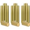 TopHomer 120Pcs Tappi termorestringenti per bottiglie di vino in oro chiaro con bocca dritta, capsule sigillo per bottiglie in PVC termorestringente per cantinetta, bar