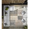 Pierre Tappeti Tappeto salotto arredo casa FUNNY C2032 grigio beige geometrico moderno a quadri cm.160x230