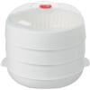 Generico Steamer A Microonde - 9,64 Pollici Di Piroscafo Da Cucina Per Gnocchi, Cottura Con Coperchio E Vassoio, Preparazione Efficiente Del Vapore Per Patate, Carne, Mais, Pasti Veloci, Facile Pulizia Ne