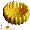 Jubepk Ciotola a banana stampata in 3D, ciotola decorativa a forma di banana, centrotavola a forma di banana, decorazione da tavolo a forma di banana, 15 x 15 x 9 cm, creativo per banane,