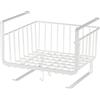 MISNODE Cestini da Cucina Sospesi,Cesto per Ripiani in Filo Metallico Bianco,Salvaspazio Organizzatore di Stoccaggio Sotto Ripiano per Cucina, Ufficio, Dispensa, Bagno, Armadietto(#2)