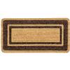 SaRani Zerbino Cocco Tappeto da Ingresso in Fibra Naturale Fondo Antiscivolo di Gomma Naturale, per uso Interno ed Esterno (Marrone, 40x70 cm)