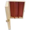 IMBALLAGGI ALIMENTARI PZ 1 CASSETTA PORTA BOTTIGLIE IN LEGNO DI PINO NATURALE (3 BOTTIGLIE) SCATOLA IN LEGNO BOX FOR BOTTLES CONTENITORE PORTABOTTIGLIE