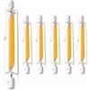 ACAATVE R7S LED 78mm 6W 8W 10W Dimmerabile Lampadina Equivalente J78 60W 80W 100W Lampada Alogena, Bianco Naturale 4500K 1000LM, Illuminazione Fascio 360°, AC 220-240V, Nessun Sfarfallio, 6 pezzi