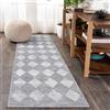 Siunwdiy Tappeto Passatoia Cucina Corridoio Antiscivolo e Lavabile, motivo a rombi Tappeto Runner Lungo 80 x 170 cm per Cucina, Ingresso, Soggiorno, Bagno