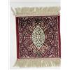 LaVelahome Tappeto Classico Piccolo cm 35x35 Francobollo Quadrato Con Frangia (35_x_35_cm, Rosso_04)