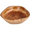 Generic Insalatiera rustica in legno, contenitore per alimenti naturale, per mescolare e servire frutta, verdura, snack e articoli per la casa, accessorio decorativo per cucina, fattoria