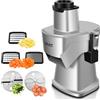 LEEVOT Tritatutto Verdure Elettrico Commerciale 200W, Robot da Cucina per Affettare, Diced e Grattugiare, Cutter Verdure Professionale per Ristorante, Hotel, Scuola, Mensa, Patatine Fritte, Grattugia