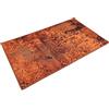 Wecon Home Tappeto da bagno, antiscivolo e lavabile, vintage, Room 9 (60 x 100 cm, rosso ruggine)