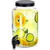 Vilde Brocca di vetro dispenser per bevande, con rubinetto in vetro, 3 l