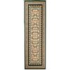 Carpeto Rugs Carpeto Tappeto Corridoio Classico - Motivo Ornamenti - Pelo Corto - Collezione Verona - Verde - 100 x 300 cm