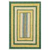 CASAVANI - Tappeto Kilim giallo e verde in cotone Dhurrie per interni ed esterni, tappeto a trama piatta, ad alto traffico, per casa sul lago, camera da letto, sala da pranzo, soggiorno