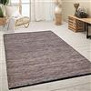 Paco Home Tappeto Salotto Pelo Corto Fatto A Mano Motivo Mélange Boho Fibra Naturale Juta, Dimensione:200x290 cm, Colore:Blu