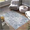 tectake® Tappeto Salotto a Pelo Corto, Tappeto Salotto Vintage Design Elegante, Lavabile in Lavatrice, Ideale per Sala da Pranzo, Camera da Letto, Soggiorno e Studio - 160x230 cm