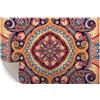 murando - Tappeto in Vinile 120x80 cm - Tappetino per Cucina PVC Antiscivolo Lavabile Moderno Tappeti da Esterno Passatoia Vinile Impermeabile Elastico - Mosaico Mandala Colorato f-A-0096-bi-b