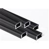 AFTERTECH 5x 3metri (15M) 1207N 12x7mm Profilo Alluminio NERO Minimal Per Strisce Strip LED Barra Rigida INTERA 3MT + Copertura NERA (5x 3metri 1207nero nero)