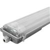 Ledvion - Armatura LED TL, 120CM, 2X 12 Watt, 6500K, 3840 Lumen, IP65, Incl. Tubo LED da 160 L/Pw & Elementi di Fissaggio in Acciaio Inox