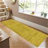 Siunwdiy Tappeto da Cucina Giallo ocra Moderno Passatoia Cucina Antiscivolo Lavabile,Tappeto Cucina Tinta Unita Tappeto Corridoio Antiscivolo Tappeti Per Cucina,Camera,Soggiorno,Giallo,40x180cm