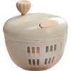 Luieonm Centrifuga per insalata, piccola rondella per insalata e centrifuga, 800 ml, base antiscivolo con scolapasta per una preparazione efficiente in cucina, campeggio, picnic