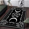 SHAOPENGA Tappeto Tappeto Solare Luna Pentagramma Tappeto Altare Per Soggiorno Divano Gotico Tavolo Tappetini Tappetino Antiscivolo Zerbino Bagno 80X120Cm