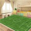 VHCLYBJU Tappetino per campo da calcio Tappeto per campo da calcio Tappeto per camera da letto per bambini Campo da calcio Tappeto per area giochi per bambini Tappetino a tema sportivo Ta
